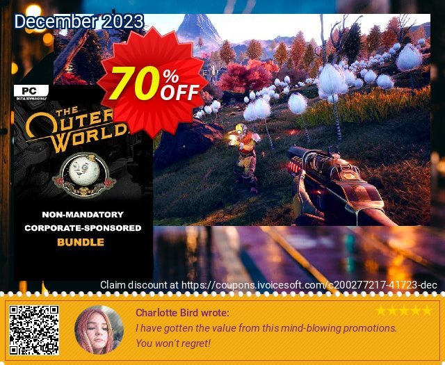 The Outer Worlds Non Mandatory Corporate Sponsored Bundle PC (Steam) discount 70% OFF, 2024 Resurrection Sunday offering sales. The Outer Worlds Non Mandatory Corporate Sponsored Bundle PC (Steam) Deal 2024 CDkeys