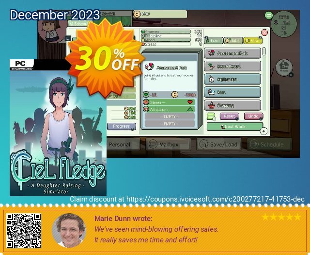 Ciel Fledge A Daughter Raising Simulator PC 气势磅礴的 产品交易 软件截图