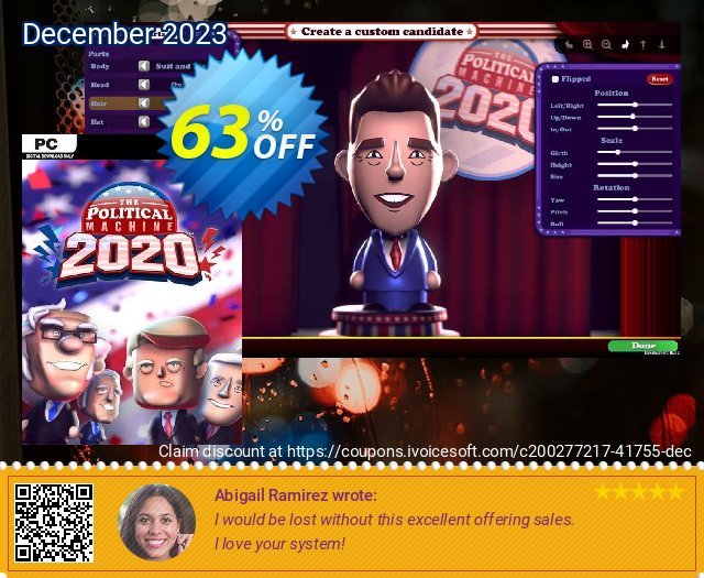 The Political Machine 2020 PC terbaik promo Screenshot