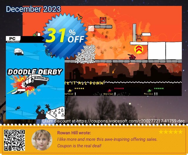 Doodle Derby  PC discount 31% OFF, 2024 African Liberation Day offering sales. Doodle Derby  PC Deal 2024 CDkeys