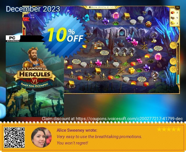 12 Labours of Hercules VI Race for Olympus PC discount 10% OFF, 2024 Spring offering sales. 12 Labours of Hercules VI Race for Olympus PC Deal 2024 CDkeys