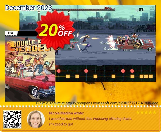 Double Kick Heroes PC discount 20% OFF, 2024 Mother Day promotions. Double Kick Heroes PC Deal 2024 CDkeys