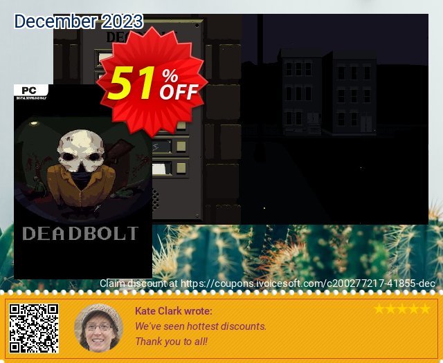 Deadbolt PC (EN) discount 51% OFF, 2024 Mother's Day offering sales. Deadbolt PC (EN) Deal 2024 CDkeys