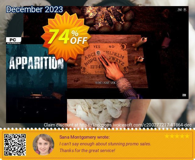Apparition PC discount 74% OFF, 2024 African Liberation Day sales. Apparition PC Deal 2024 CDkeys
