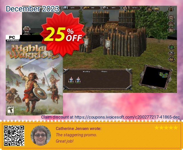 Highland Warriors PC mengherankan voucher promo Screenshot