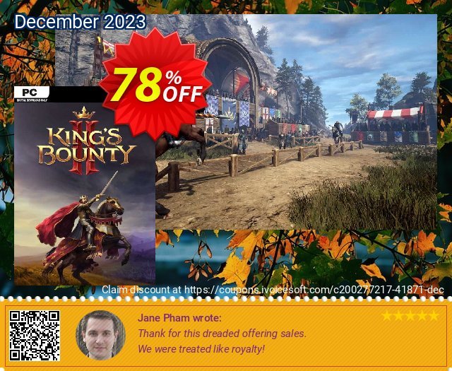 King's Bounty 2 PC (Steam) discount 78% OFF, 2024 Working Day promo sales. King&#039;s Bounty 2 PC (Steam) Deal 2024 CDkeys