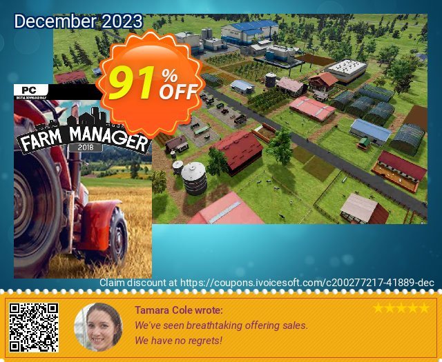 Farm Manager 2018 PC fantastisch Beförderung Bildschirmfoto