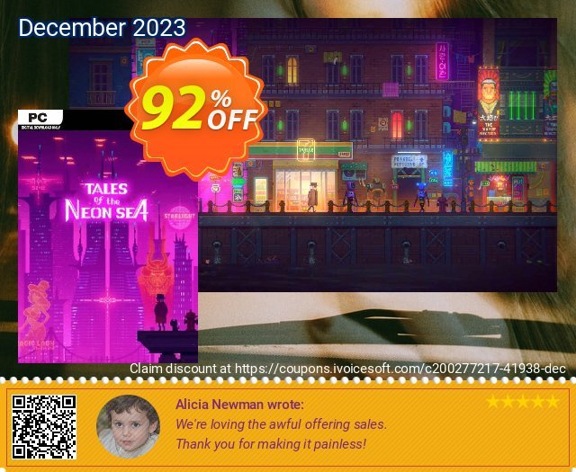 Tales of the Neon Sea PC menakuntukan penawaran sales Screenshot