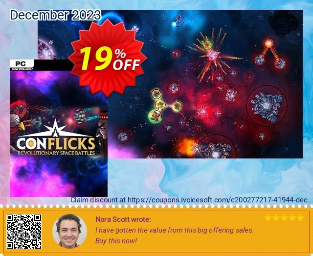Conflicks - Revolutionary Space Battles PC discount 19% OFF, 2024 African Liberation Day offering discount. Conflicks - Revolutionary Space Battles PC Deal 2024 CDkeys