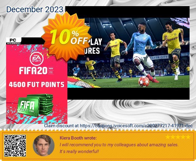 FIFA 20 Ultimate Team - 4600 FIFA Points PC (WW) discount 10% OFF, 2024 Easter offering sales. FIFA 20 Ultimate Team - 4600 FIFA Points PC (WW) Deal 2024 CDkeys