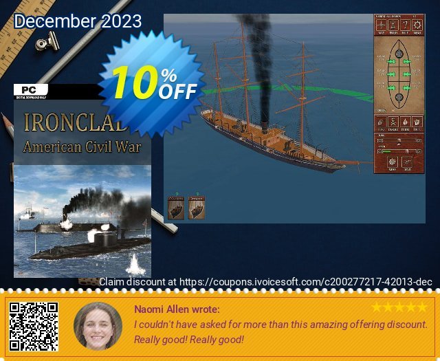 Ironclads American Civil War  PC discount 10% OFF, 2024 World Ovarian Cancer Day offering sales. Ironclads American Civil War  PC Deal 2024 CDkeys