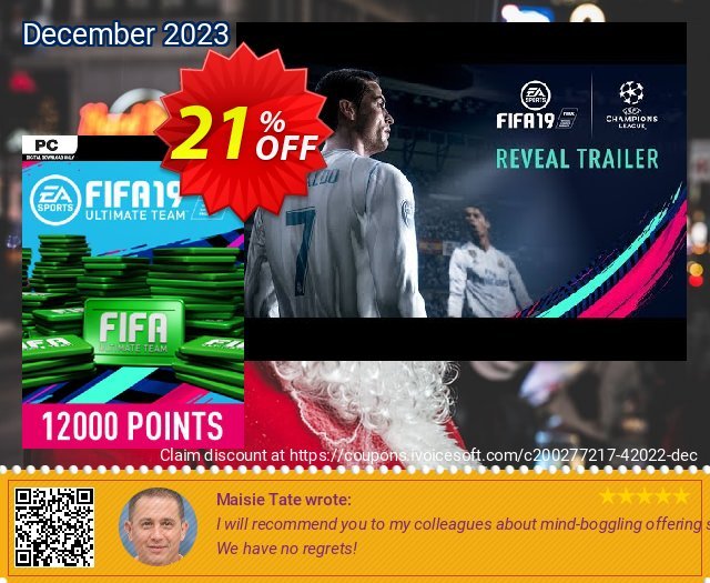 FIFA 19 - 12000 FUT Points PC discount 21% OFF, 2024 Easter Day offering sales. FIFA 19 - 12000 FUT Points PC Deal 2024 CDkeys