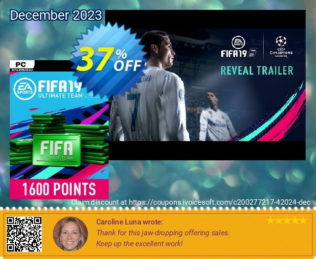 FIFA 19 - 1600 FUT Points PC 气势磅礴的 交易 软件截图