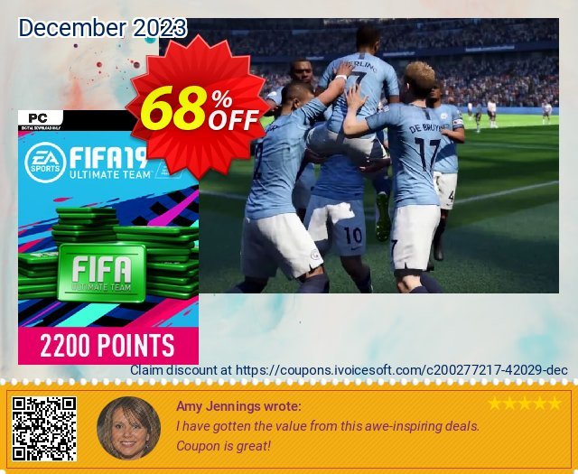 FIFA 19 - 2200 FUT Points PC discount 68% OFF, 2024 Spring offering sales. FIFA 19 - 2200 FUT Points PC Deal 2024 CDkeys