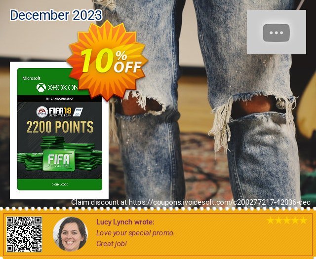 Fifa 18 - 2200 FUT Points (Xbox One) 令人敬畏的 产品销售 软件截图