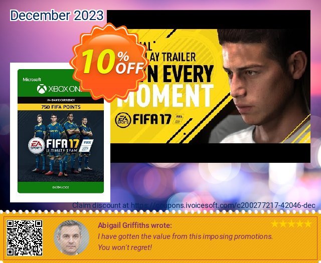 Fifa 17 - 750 FUT Points (Xbox One) discount 10% OFF, 2024 April Fools' Day offering sales. Fifa 17 - 750 FUT Points (Xbox One) Deal 2024 CDkeys