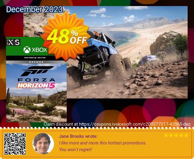 Forza Horizon 5 Deluxe Edition Xbox One/Xbox Series X|S/PC (WW) discount 48% OFF, 2024 World Heritage Day offering sales. Forza Horizon 5 Deluxe Edition Xbox One/Xbox Series X|S/PC (WW) Deal 2024 CDkeys