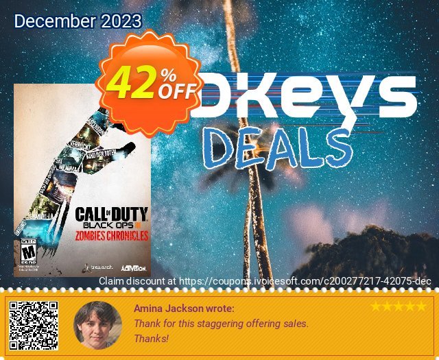 Call of Duty Black Ops III - Zombies Chronicles Xbox One/ Xbox Series X|S (US) discount 42% OFF, 2024 World Heritage Day deals. Call of Duty Black Ops III - Zombies Chronicles Xbox One/ Xbox Series X|S (US) Deal 2024 CDkeys