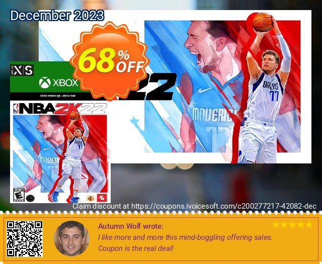 NBA 2K22 Xbox Series X|S (WW) 惊人的 产品销售 软件截图