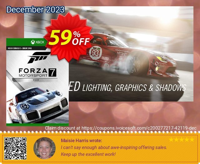 Forza Motorsport 7 Deluxe Edition Xbox One (US) umwerfende Ausverkauf Bildschirmfoto