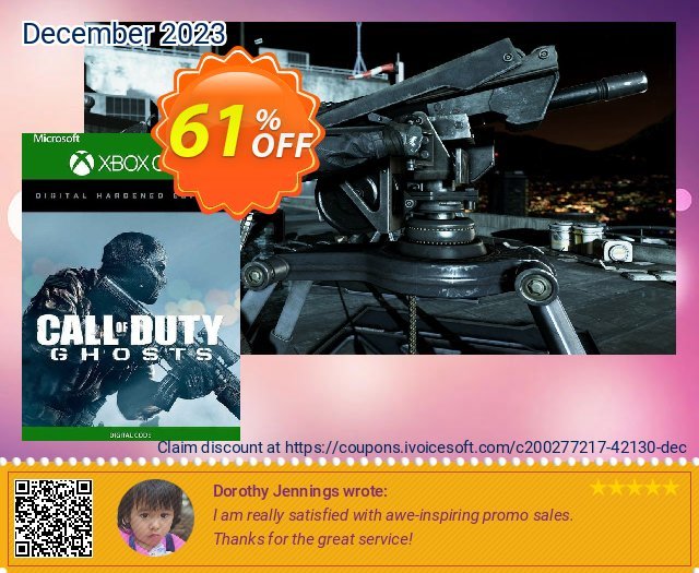 Call of Duty Ghosts Digital Hardened Edition Xbox One (US) uneingeschränkt Ermäßigungen Bildschirmfoto