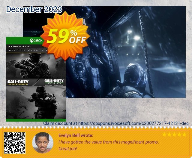 Call of Duty: Infinite Warfare - Digital Deluxe Edition Xbox One (US) discount 59% OFF, 2024 April Fools' Day sales. Call of Duty: Infinite Warfare - Digital Deluxe Edition Xbox One (US) Deal 2024 CDkeys