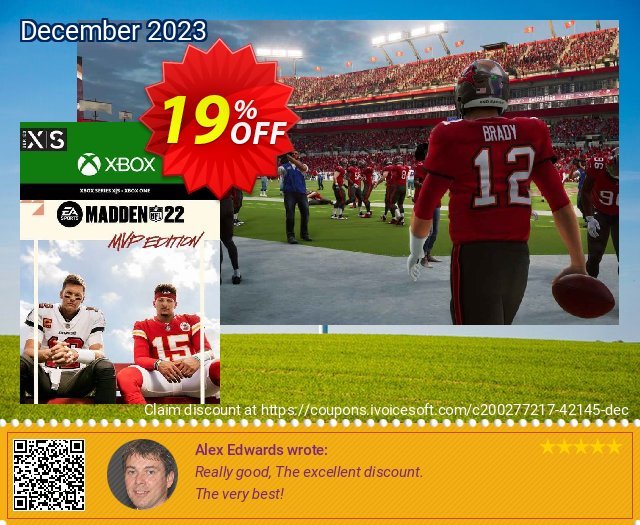 Madden NFL 22 MVP Edition Xbox One & Xbox Series X|S (US) 激动的 折扣码 软件截图