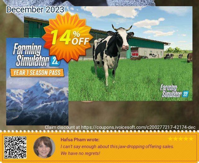 Farming Simulator 22 - YEAR 1 Season Pass Xbox One & Xbox Series X|S (US) verblüffend Außendienst-Promotions Bildschirmfoto