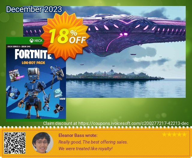 Fortnite - Lok-Bot Pack Xbox One (US) discount 18% OFF, 2024 April Fools' Day offering sales. Fortnite - Lok-Bot Pack Xbox One (US) Deal 2024 CDkeys