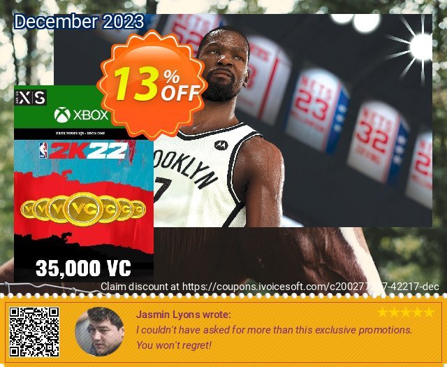 NBA 2K22 35,000 VC Xbox One/ Xbox Series X|S 可怕的 优惠券 软件截图