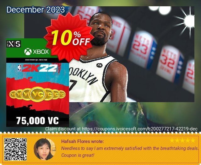 NBA 2K22 75,000 VC Xbox One/ Xbox Series X|S discount 10% OFF, 2024 Spring offering sales. NBA 2K22 75,000 VC Xbox One/ Xbox Series X|S Deal 2024 CDkeys
