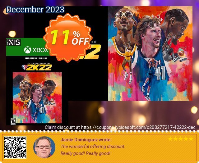 NBA 2K22 NBA 75th Anniversary Edition Xbox One & Xbox Series X|S (US) discount 11% OFF, 2024 Easter Day offering sales. NBA 2K22 NBA 75th Anniversary Edition Xbox One &amp; Xbox Series X|S (US) Deal 2024 CDkeys