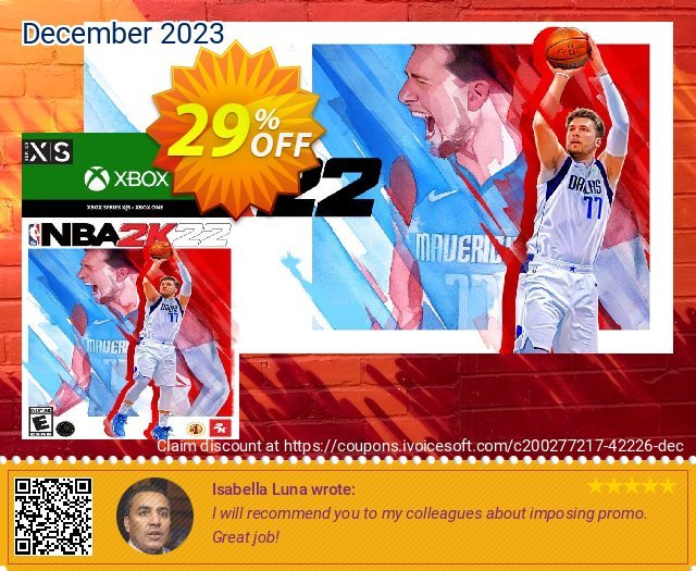 NBA 2K22 Xbox Series X|S (US) 棒极了 折扣 软件截图