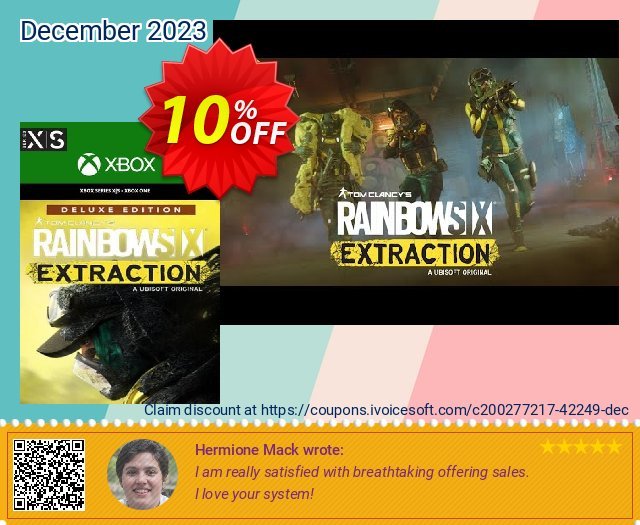 Tom Clancy's Rainbow Six: Extraction Deluxe Edition Xbox One (WW) discount 10% OFF, 2024 Mother Day offering sales. Tom Clancy&#039;s Rainbow Six: Extraction Deluxe Edition Xbox One (WW) Deal 2024 CDkeys