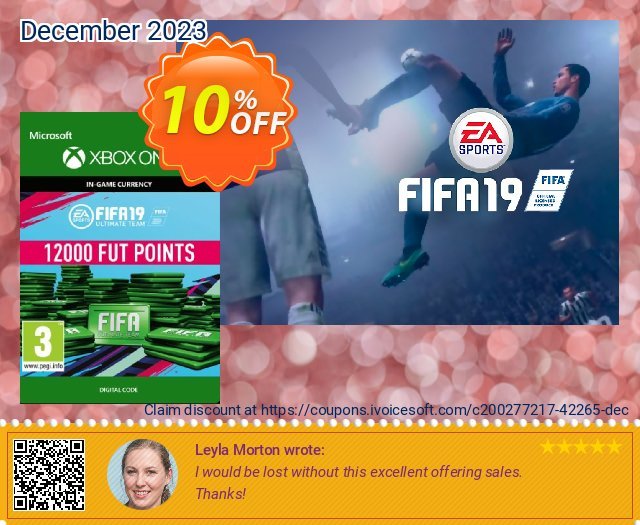 Fifa 19 - 12000 FUT Points (Xbox One) discount 10% OFF, 2024 World Heritage Day deals. Fifa 19 - 12000 FUT Points (Xbox One) Deal 2024 CDkeys