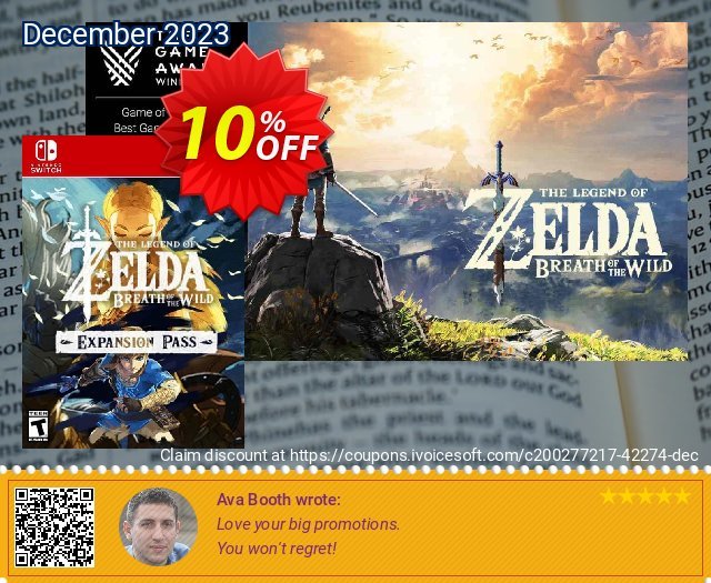 The Legend of Zelda: Breath of the Wild Expansion Pass Switch (US) beeindruckend Verkaufsförderung Bildschirmfoto