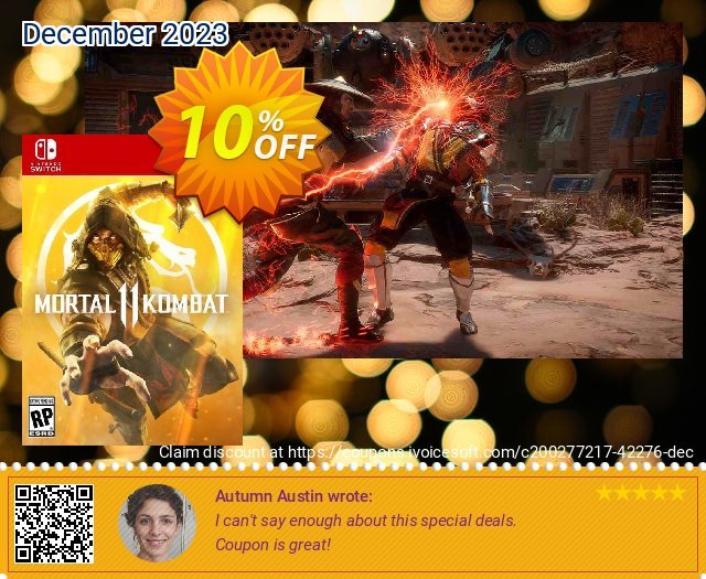Mortal Kombat 11 Switch (US) discount 10% OFF, 2024 April Fools' Day offering sales. Mortal Kombat 11 Switch (US) Deal 2024 CDkeys