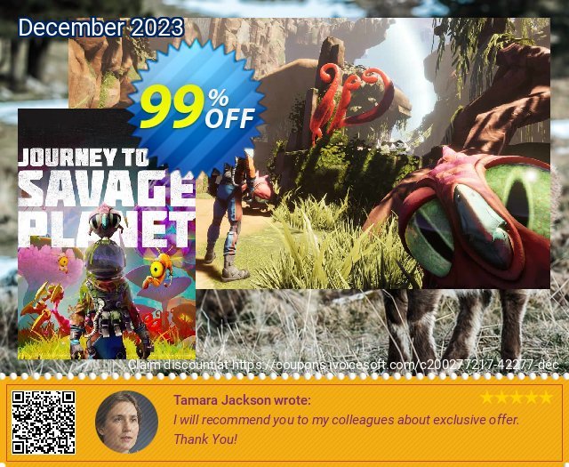 Journey to the Savage Planet + Hot Garbage Bundle PC (GOG) discount 98% OFF, 2022 Memorial Day offering sales. Journey to the Savage Planet + Hot Garbage Bundle PC (GOG) Deal 2021 CDkeys