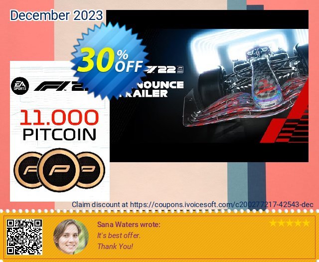 F1 22 11000 PitCoin Xbox (US) discount 30% OFF, 2024 Int' Nurses Day offering sales. F1 22 11000 PitCoin Xbox (US) Deal 2024 CDkeys