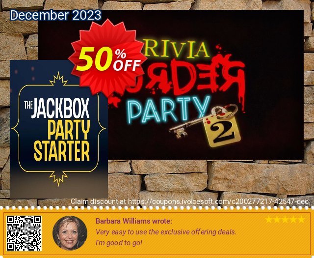 The Jackbox Party Starter PC discount 50% OFF, 2024 World Press Freedom Day promotions. The Jackbox Party Starter PC Deal 2024 CDkeys