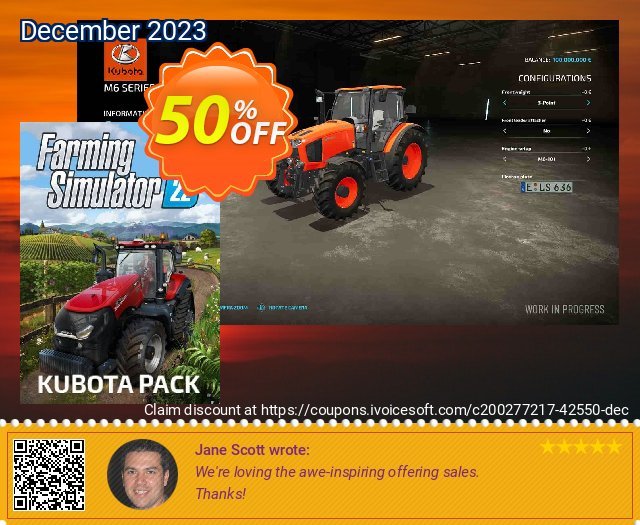 Farming Simulator 22 - Kubota Pack PC - DLC (GIANTS) toll Förderung Bildschirmfoto