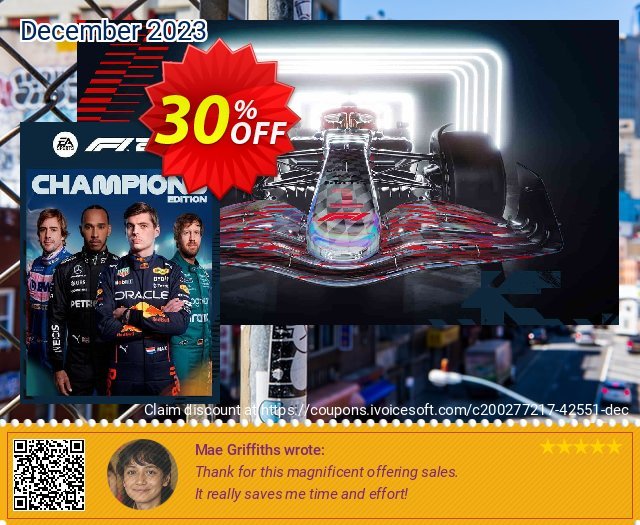 F1 22 Champions Edition Xbox One & Xbox Series X|S (US) 最 产品折扣 软件截图