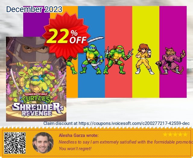 Teenage Mutant Ninja Turtles: Shredder's Revenge PC discount 22% OFF, 2024 Spring offering sales. Teenage Mutant Ninja Turtles: Shredder&#039;s Revenge PC Deal 2024 CDkeys