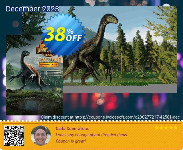 Jurassic World Evolution 2: Dominion Biosyn Expansion PC - DLC discount 38% OFF, 2024 April Fools' Day offering sales. Jurassic World Evolution 2: Dominion Biosyn Expansion PC - DLC Deal 2024 CDkeys