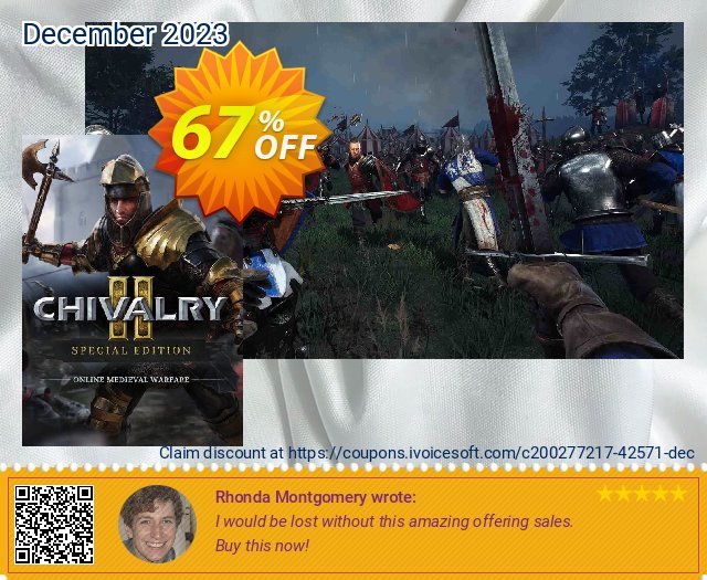 Chivalry 2 Special Edition PC (Steam) discount 67% OFF, 2024 April Fools' Day discount. Chivalry 2 Special Edition PC (Steam) Deal 2024 CDkeys