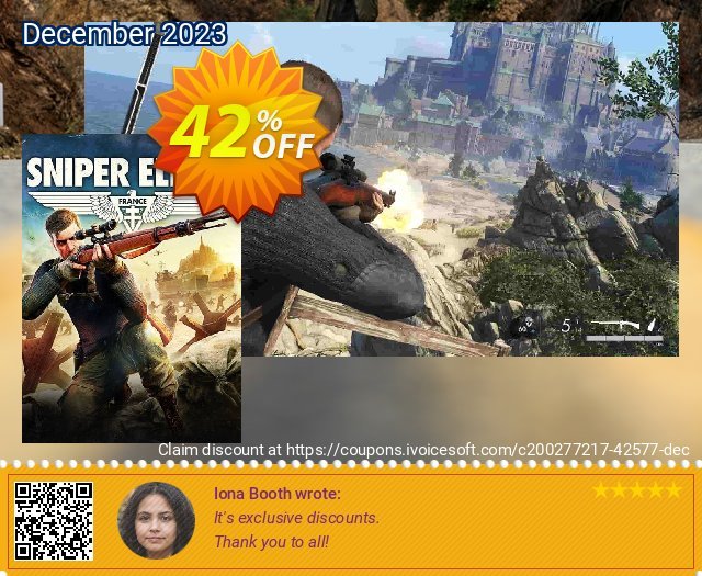 Sniper Elite 5 PC discount 42% OFF, 2024 Easter Day offering sales. Sniper Elite 5 PC Deal 2024 CDkeys