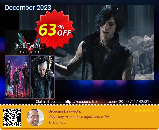 Devil May Cry 5 Deluxe + Vergil PC discount 63% OFF, 2024 April Fools' Day offering sales. Devil May Cry 5 Deluxe + Vergil PC Deal 2024 CDkeys