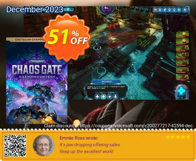 Warhammer 40,000: Chaos Gate - Daemonhunters Castellan Champion Edition PC exklusiv Diskont Bildschirmfoto