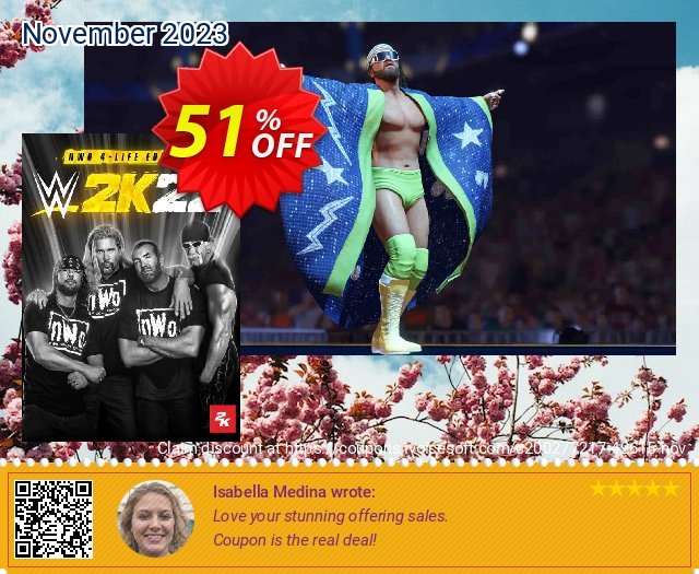WWE 2K22 nWo 4-Life Edition PC discount 51% OFF, 2024 World Heritage Day offering sales. WWE 2K22 nWo 4-Life Edition PC Deal 2024 CDkeys