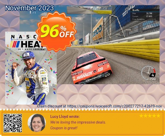 NASCAR HEAT 5 - ULTIMATE EDITION PC discount 96% OFF, 2024 Spring offering sales. NASCAR HEAT 5 - ULTIMATE EDITION PC Deal 2024 CDkeys